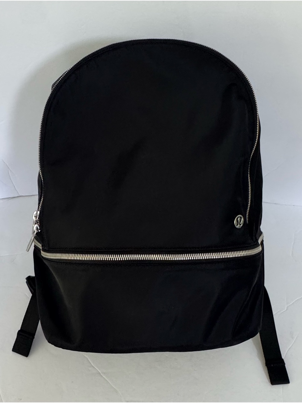 Lululemon City Adventurer Backpack in Black Silver Zippers 20L